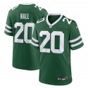 New York Jets #20 Breece Hall Green Throwback Stitched Game Jersey