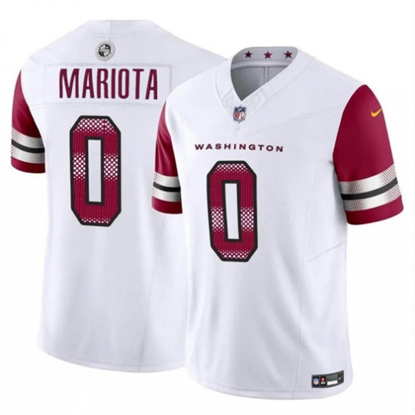 Washington Commanders #0 Marcus Mariota White 2023 F.U.S.E. Vapor Limited Stitched Jersey