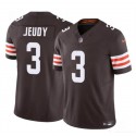 Cleveland Browns #3 Jerry Jeudy Brown 2023 F.U.S.E. Vapor Limited Stitched Jersey