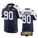 Dallas Cowboys #90 DeMarcus Lawrence Navy White 2023 F.U.S.E. NFC East Champions Patch Stitched Jersey