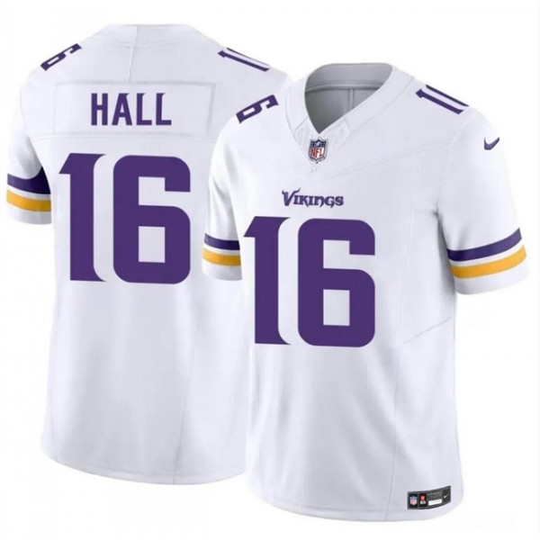 Minnesota Vikings #16 Jaren Hall White 2023 F.U.S.E. Vapor Untouchable Limited Stitched Jersey