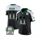 Philadelphia Eagles #11 A. J. Brown Black White 2023 F.U.S.E. Throwback Vapor Untouchable Limited Stitched Jersey