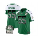 Philadelphia Eagles #55 Brandon Graham Green White 2023 F.U.S.E. With 4-Star C Patch Throwback Vapor Untouchable Limited Stitched Jersey
