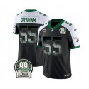 Philadelphia Eagles #55 Brandon Graham Black White 2023 F.U.S.E. With 4-Star C Patch Throwback Vapor Untouchable Limited Stitched Jersey