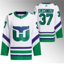 Carolina Hurricanes #37 Andrei Svechnikov White 2023 24 Stitched Jersey
