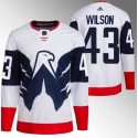 Washington Capitals #43 Tom Wilson White Navy Stadium Series Stitched Jersey
