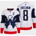 Washington Capitals #8 Alex Ovechkin White Navy Stadium Series Stitched Jersey
