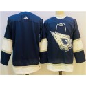 Edmonton Oilers Blank Navy White Stitched Jersey