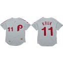 Philadelphia Phillies #11 John Kruk Grey 1989 Stitched Jersey