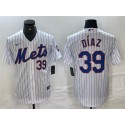 New York Mets #39 Edwin Diaz White Cool Base Stitched Jersey