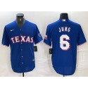Texas Rangers #6 Josh Jung Royal Cool Base Stitched Jersey