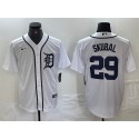 Detroit Tigers #29 Tarik Skubal White Cool Base Stitched Jersey