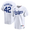 Brooklyn Dodgers #42 Jackie Robinson White Throwback Cooperstown Collection Limited Stitched Jersey