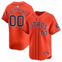 Houston Astros Custom Orange 2024 Alternate Limited Stitched Jersey