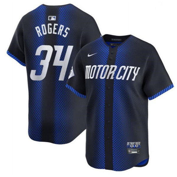 Detroit Tigers #34 Jake Rogers 2024 Navy City Connect Cool Base Limited Stitched Jersey