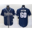 Dallas Cowboys #60 Tyler Guyton Navy Cool Base Stitched Jersey
