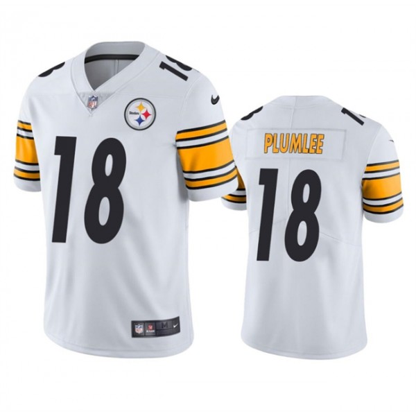 Pittsburgh Steelers #18 John Rhys Plumlee White Vapor Untouchable Limited Stitched Jersey