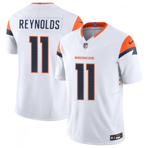 Denver Broncos #11 Josh Reynolds White 2024 F.U.S.E. Vapor Limited Stitched Jersey