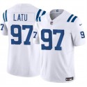 Indianapolis Colts #97 Laiatu Latu White 2024 Draft F.U.S.E. Vapor Limited Stitched Jersey