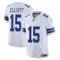 Dallas Cowboys #15 Ezekiel Elliott White Vapor Untouchable Limited Stitched Jersey