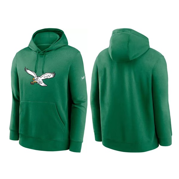 Philadelphia Eagles Kelly Green Stitched Pullover Hoodie