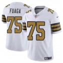 New Orleans Saints #75 Taliese Fuaga White 2024 Draft Color Rush Limited Stitched Jersey