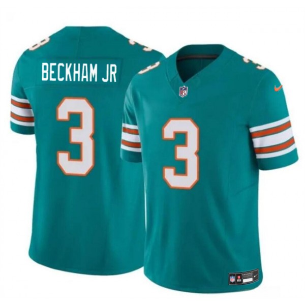 Miami Dolphins #3 Odell Beckham Jr Aqua 2023 F.U.S.E Alternate Vapor Limited Stitched Jersey