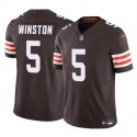 Cleveland Browns #5 Jameis Winston Brown 2023 F.U.S.E Vapor Limited Stitched Jersey