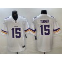 Minnesota Vikings #15 Dallas Turner White 2024 Draft Vapor Untouchable Limited Stitched Jersey
