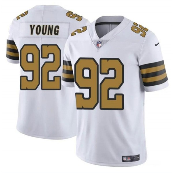 New Orleans Saints #92 Chase Young White Color Rush Limited Stitched Jersey