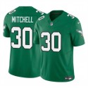 Philadelphia Eagles #30 Quinyon Mitchell Kelly Green 2024 Draft F.U.S.E Vapor Untouchable Throwback Limited Stitched Jersey