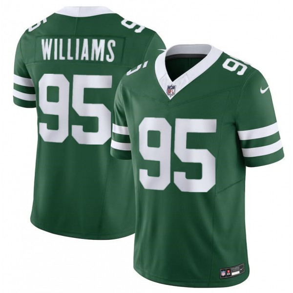 New York Jets #95 Quinnen Williams Green 2024 F.U.S.E. Vapor Limited Stitched Jersey