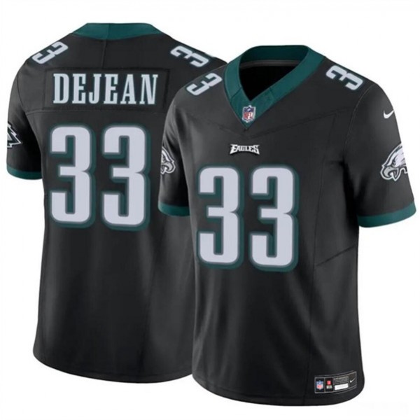 Philadelphia Eagles #33 Cooper DeJean Black 2024 Draft F.U.S.E. Vapor Untouchable Limited Stitched Jersey