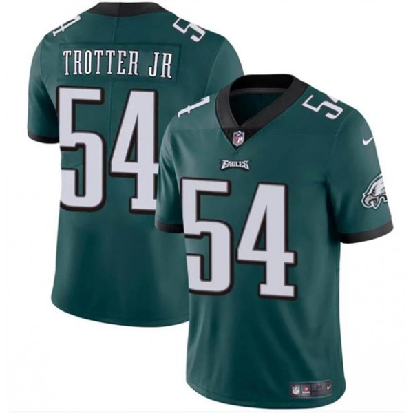 Philadelphia Eagles #54 Jeremiah Trotter Jr Green 2024 Draft Vapor Untouchable Limited Stitched Jersey