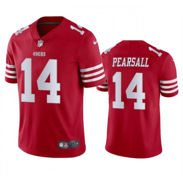 San Francisco 49ers #14 Ricky Pearsall Red 2024 Draft Vapor Untouchable Limited Stitched Jersey