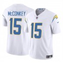 Los Angeles Chargers #15 Ladd McConkey White 2024 F.U.S.E Draft Vapor Limited Stitched Jersey