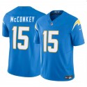 Los Angeles Chargers #15 Ladd McConkey Light Blue 2024 F.U.S.E Draft Vapor Limited Stitched Jersey