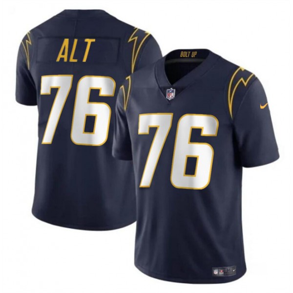 Los Angeles Chargers #76 Joe Alt Navy Vapor Limited Stitched Jersey