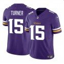 Minnesota Vikings #15 Dallas Turner Purple 2024 Draft F.U.S.E. Vapor Untouchable Limited Stitched Jersey