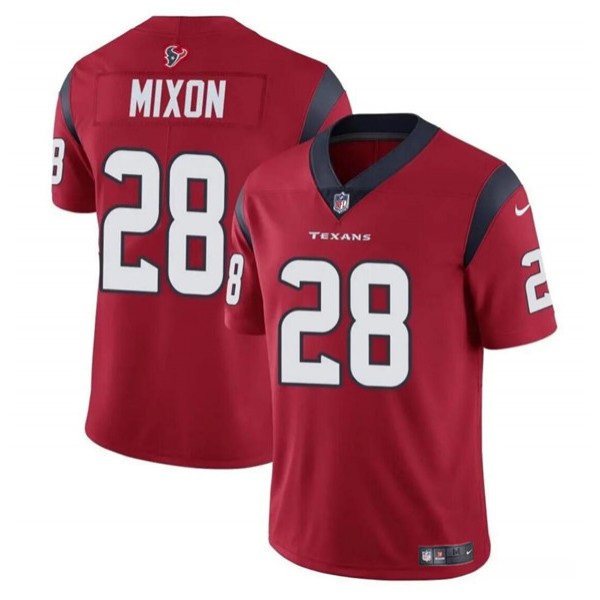 Houston Texans #28 Joe Mixon Red Vapor Untouchable Stitched Jersey