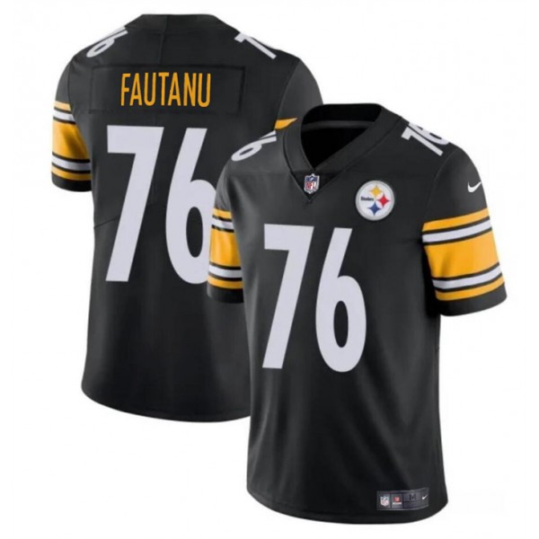 Pittsburgh Steelers #76 Troy Fautanu Black Vapor Untouchable Limited Stitched Jersey