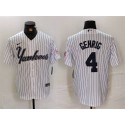 New York Yankees #4 Lou Gehrig White Cool Base Stitched Jersey