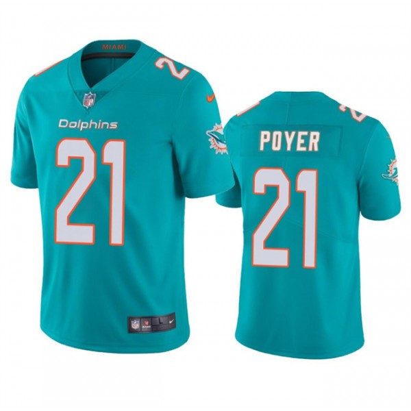 Miami Dolphins #21 Jordan Poyer Aqua Vapor Limited Stitched Jersey