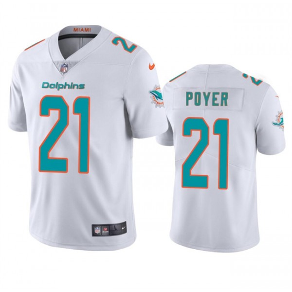 Miami Dolphins #21 Jordan Poyer White Vapor Limited Stitched Jersey