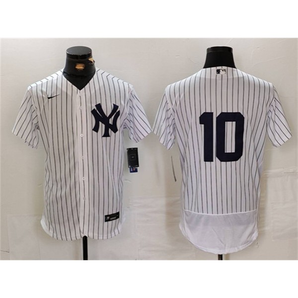 New York Yankees #10 Phil Rizzuto White Flex Base Stitched Jersey