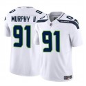 Seattle Seahawks #91 Byron Murphy II White 2024 Draft F.U.S.E Vapor Limited Stitched Jersey