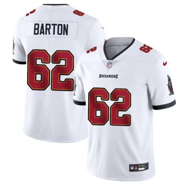 Tampa Bay Buccaneers #62 Graham Barton White 2024 Draft Vapor Limited Stitched Jersey