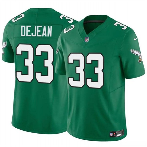 Philadelphia Eagles #33 Cooper DeJean Green 2024 Draft F.U.S.E. Vapor Untouchable Throwback Limited Stitched Jersey
