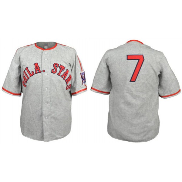 Philadelphia Stars #7 Gray 1939 Road Stitched Jersey