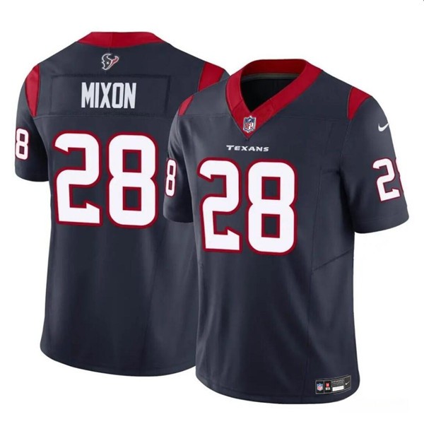 Houston Texans #28 Joe Mixon Navy 2024 F.U.S.E. Vapor Untouchable Stitched Jersey